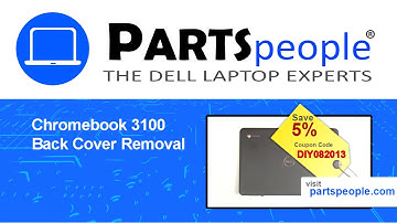 Dell Chromebook 3100 (P29T001) Back Cover How-To Video Tutorial