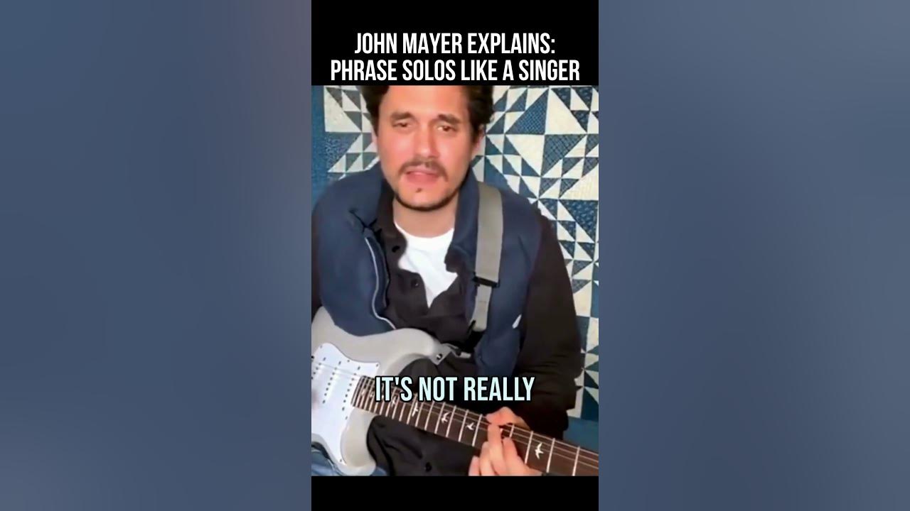 John Mayer Explains: Phrasing Solos Like a Singer