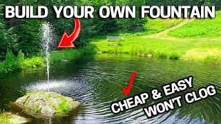 Turning a Sump Pump into a Garden Pond Fountain
