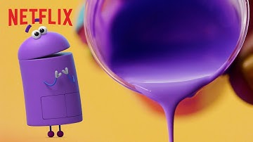 Satisfying StoryBots Pour Painting Play | Netflix Jr