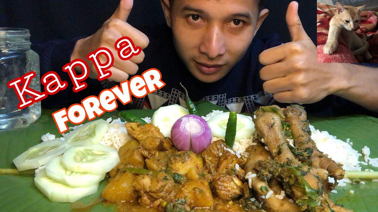 Spicy🥵chicken feet kappa Delicious🤤Chicken curry #garo #mukbang #northeastindia