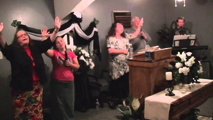 Sis. Jessica Campbell receiving the Holy Ghost