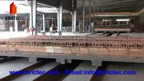 how to stacking bricks to kiln cart by automatic machine