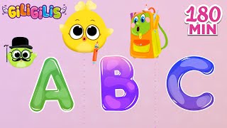 Alphabet Learning with Giligilis | ABC Song + Nursery Rhymes & Kids Songs | Phonics Song