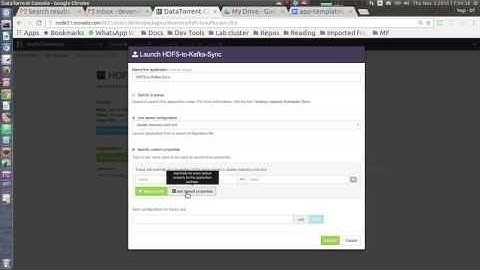 HDFS to Kafka Sync App Template - Import and Launch