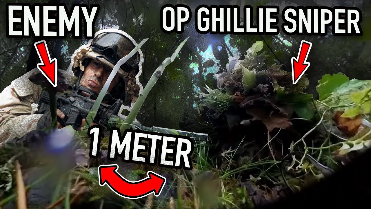 Shot In The B**L$ by Airsoft Ghillie Sniper (point blank)