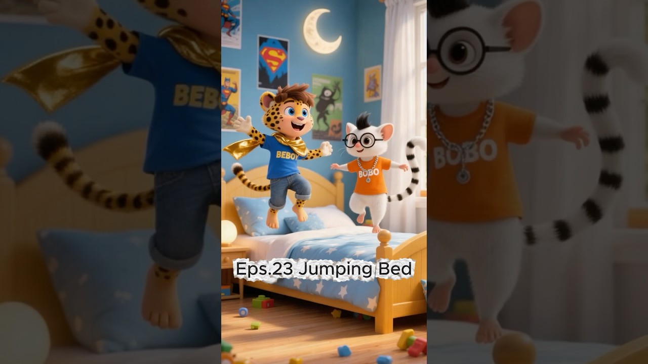 Jumping Bed Madness! 😂 Beboy & Bobo Can’t Stop | Beboy and Bobo Shorts 