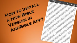 How to Install New Bible Version In AndBible App? screenshot 2