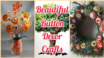 Buttons Diy ideas/ Beautiful button crafts/ Decor items with buttons/ Best art ideas with buttons