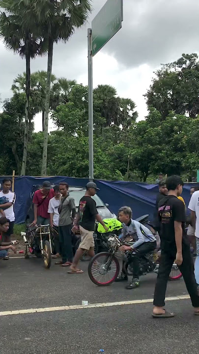 akbar ateng setting di paddock fu 200cc drag bike tuban