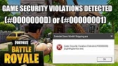 Easy anti cheat game security violation