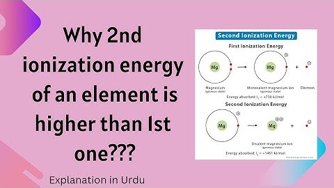 Why 2nd ionization energy is higher than 1st one?? | Lecture by Misha