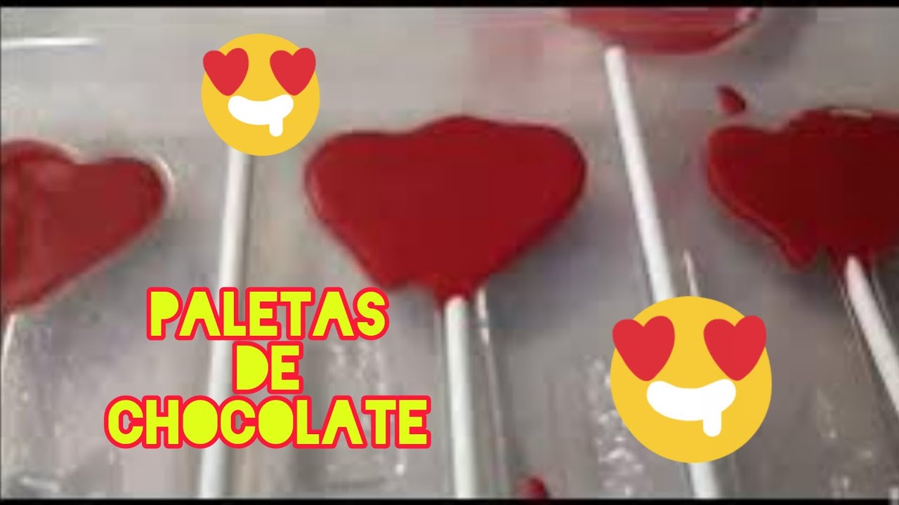 Paletas de CHOCOLATE para vender o regalar
