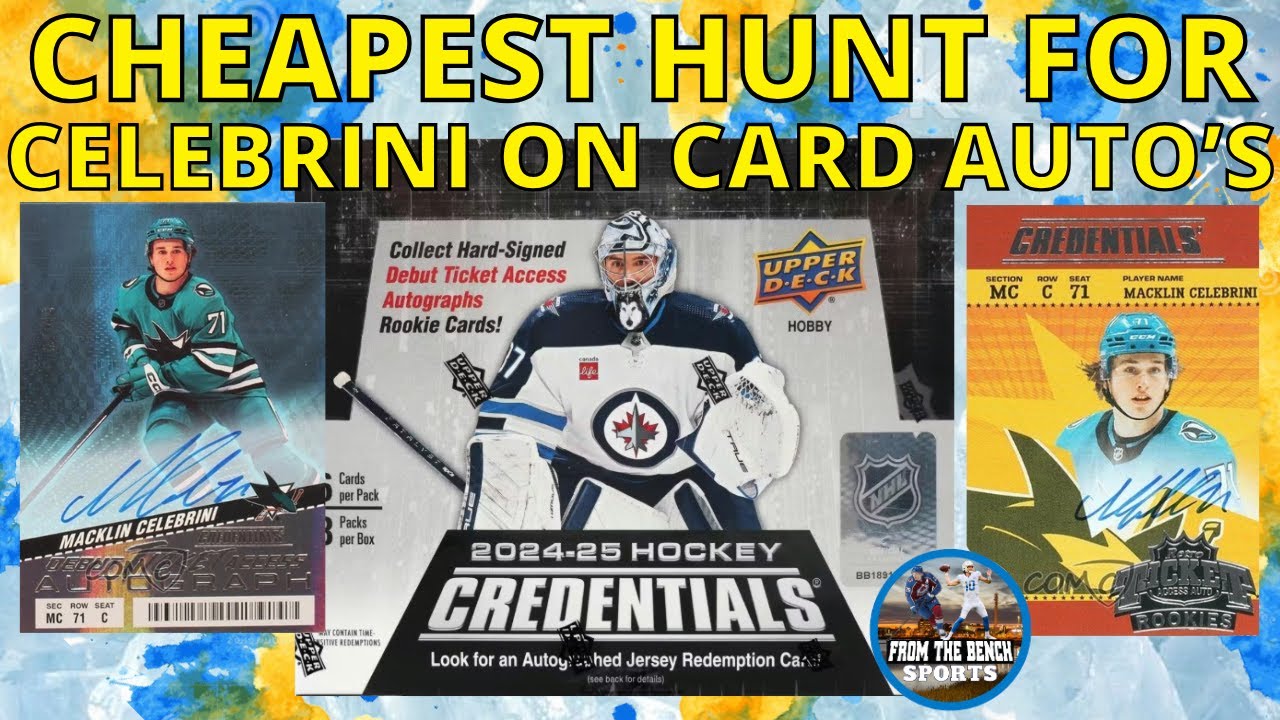THE CHEAPEST BOX TO OPEN TO FIND MACKLIN CELEBRINI ON CARD ROOKIE AUTO'S - 2024-25 Credentials Hobby