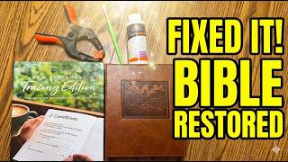 Thomas Nelson NKJV Tracing Bible Cover Ripped! (Plus How I Fixed It)