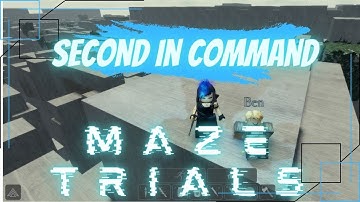 How to obtain Second In Command Rank in Maze Trial game at Roblox.