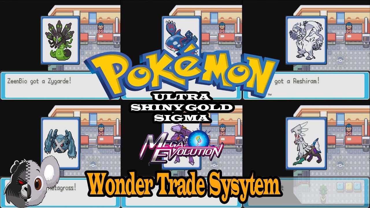 Pokemon Ultra Shiny Gold Sigma Wonder Trade System Youtube