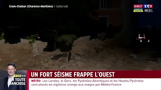 Un fort séisme frappe l'ouest de la France