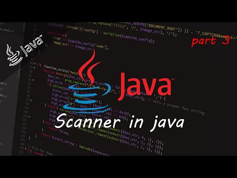 Java course 3: Scanner's in java ,(How to create and use scanners in java).