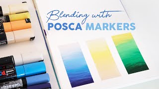 How to Blend a Color Gradient with Posca Markers | Updated Tutorial 4K