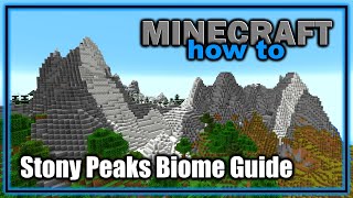 Everything About the Stony Peaks Biome! (1.18+) | Minecraft Biome Guide