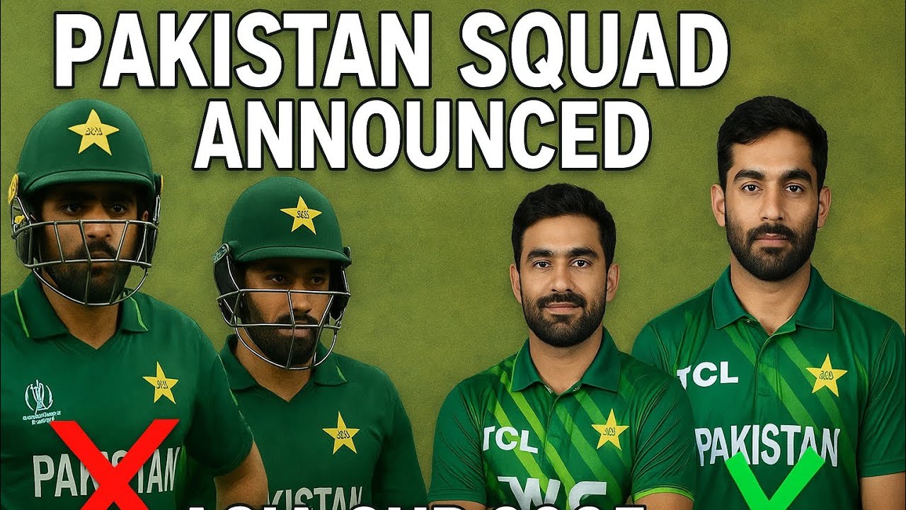 Pakistan Asia Cup and Tri series Squad Announced! Babar OUT | Waseem Jr ...