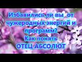 Избавились ли вы  от чужеродных энергий и программ? Как понять - ОТЕЦ АБСОЛЮТ