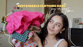 shopping from a SUSTAINABLE FASHION brand for the first time ever!! 👀🛍️| Virgio Shopping Haul💛🩷