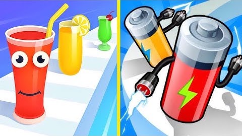 juice run vs battery run 3d Walkthrough Android IOS Gameplay