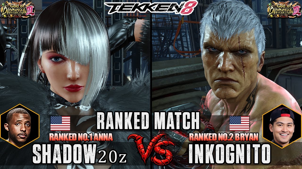 T8 ▰ SHADOW20Z 🇺🇸 (#1 Ranked Anna) Vs INKOGNITO 🇺🇸 (#2 Ranked Bryan) ▰ High Level Gameplay!