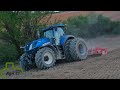 PRÉPARATION DES TERRES/NEW HOLLAND T7 315/ROTATIVE 6m/SEMIS TOURNESOL/FENDT 513/SEMOIR 7rangs