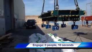 Automatic Engage & Release of Big Bags with Automatic Hooks 1 | Smart Lifting Solutions | Elebia