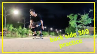 Yow Surfskate : Backside snap 360° practice