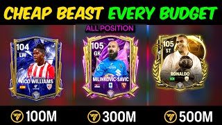 Cheap Beast Under Every Budget & Position - Fc Mobile Mr. Believer
