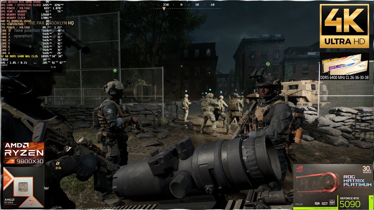 Battlefield 6 Campaign 4K DLAA Gameplay | MATRIX RTX 5090 | AMD Ryzen 7 9800X3D