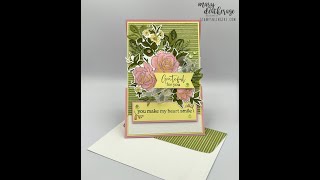 Stampin Up//Layers of Beauty//ZFold Easel Card//Fun Fold//Thank You Card//20242024 Annual Catalog