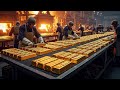 Inside China’s Gold Refinery – (Full Process) From Rock to Gold