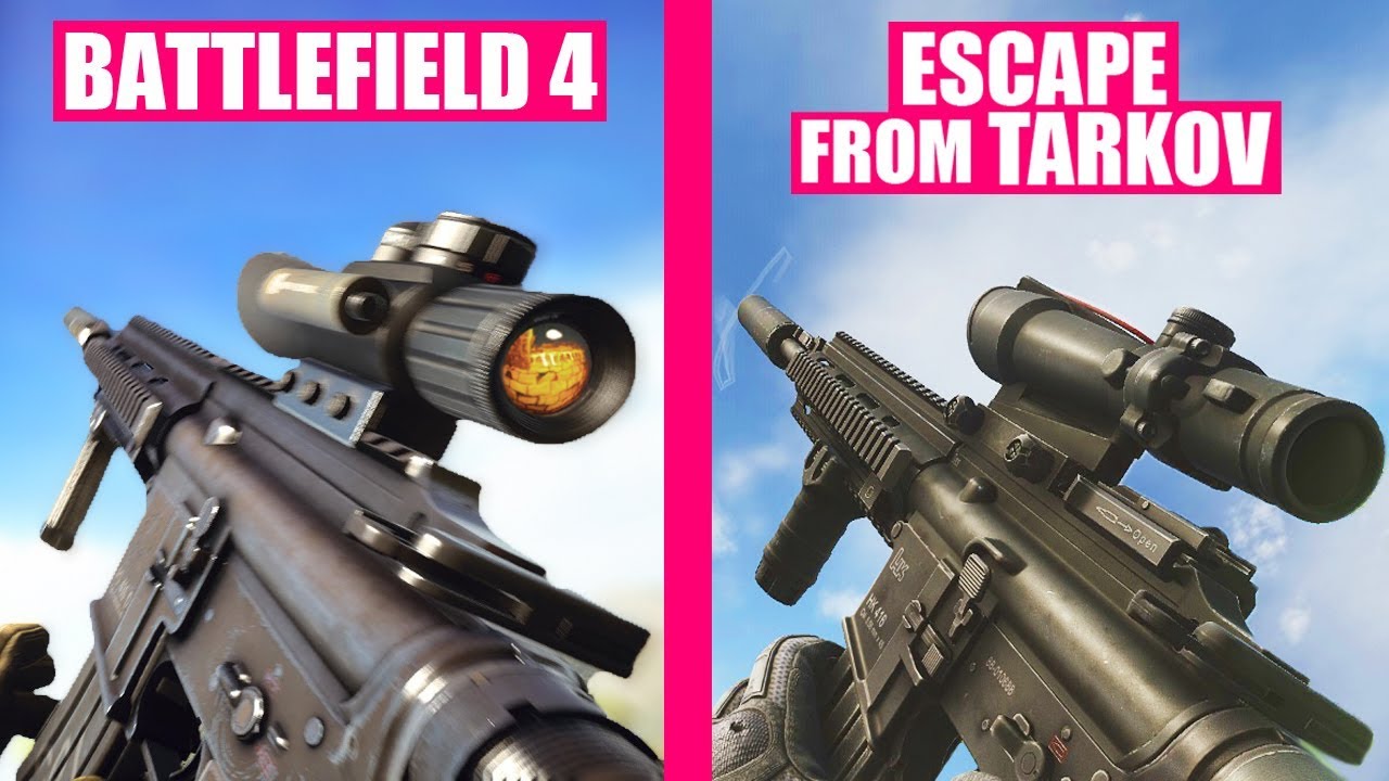 Escape from Tarkov vs Contract Wars Weapon Comparison (Assault Rifles) 