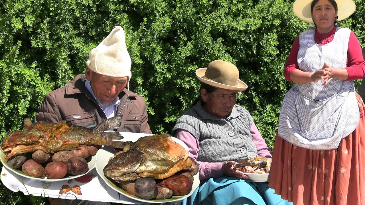 COCINANDO HUATIA DE TRUCHA EN EL CAMPO - COCINA CON MAMILA