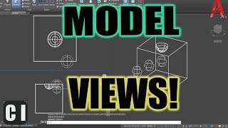 AutoCAD How to Create & Use Model VIEWS: Quick & Easy Viewports! - 2 Minute Tuesday