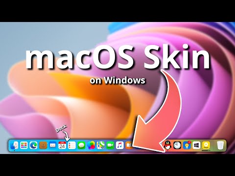 Скин macOS в Windows 11