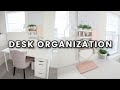 Desk Organization // How to Create a Productive Workspace + Stationary Organization