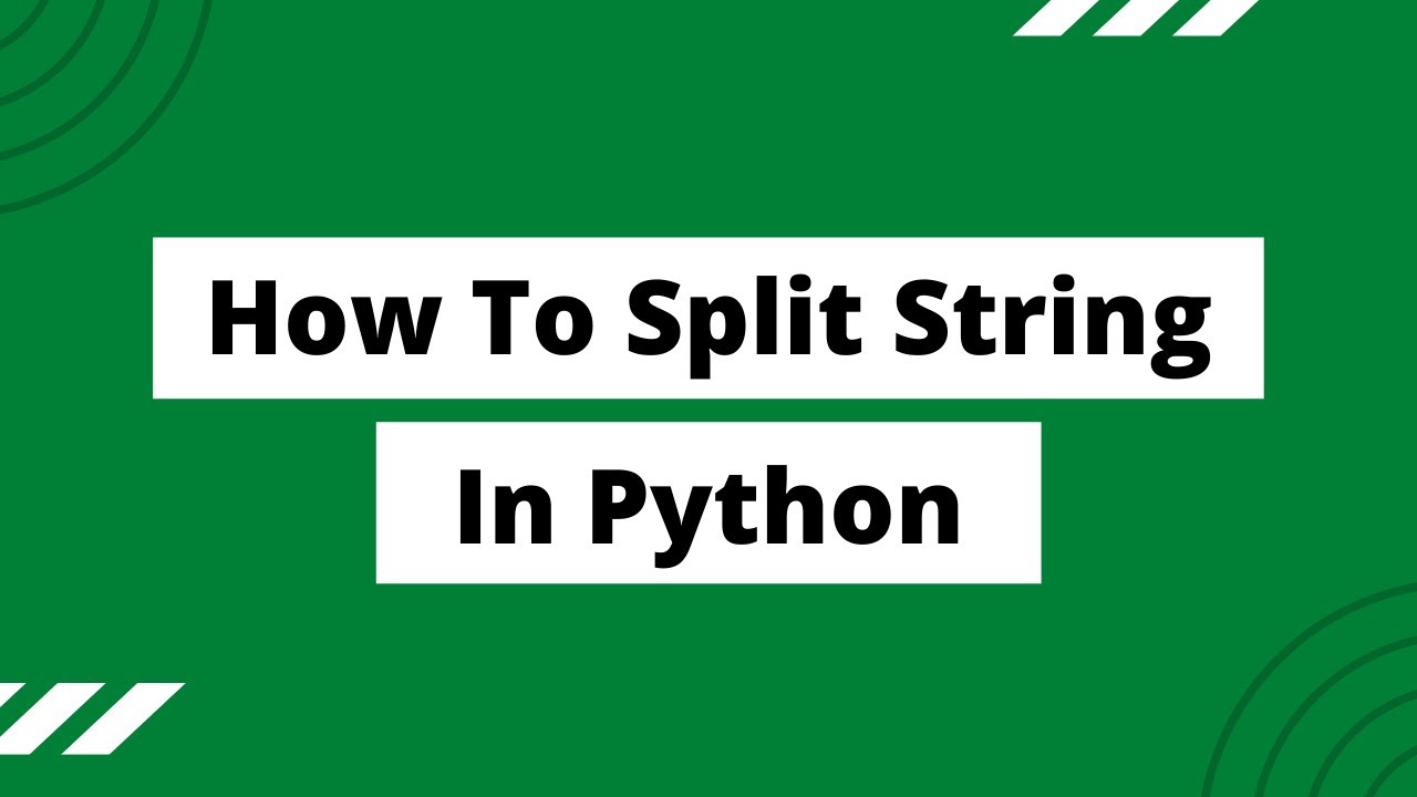Split String in Python - YouTube Split String In Python - Youtube