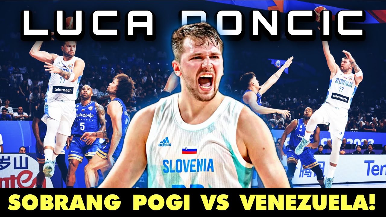 POGING Luka Doncic INASAWA ng Venezuela pero 37 points pa rin! Slovenia ...