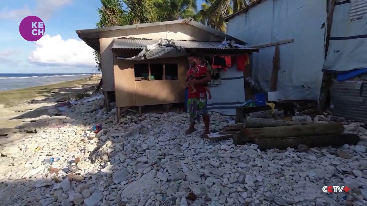 Pacific Island Nation of Tuvalu Losing Land to Rising Sea Levels - YouTube