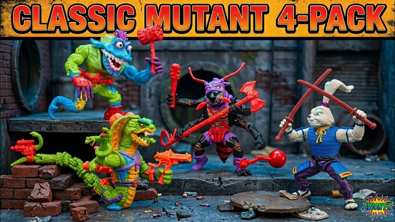 モンド アートコレクション 1/6 TMNT4体セット Playmates Teenage Mutant Ninja Turtles Classic Mutants 4-Pack