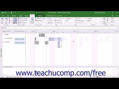 Project 2016 Tutorial The Team Planner-2016 Professional Only Microsoft Training