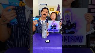 Full Wednesday Addams Marker Airbrush Art Challenge! #shorts #artchallenges News