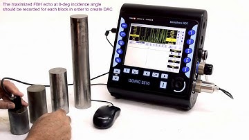 ISONIC 3510 / PAUT / Compression Wave S-Scan / EquPAS - Reference Reflector FBH