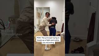 POV: PRINCIPLES TRYING TO BREAK UP A FIGHT AND NOTICE YOU RECORDING 😂💀 #quiandken #shorts
